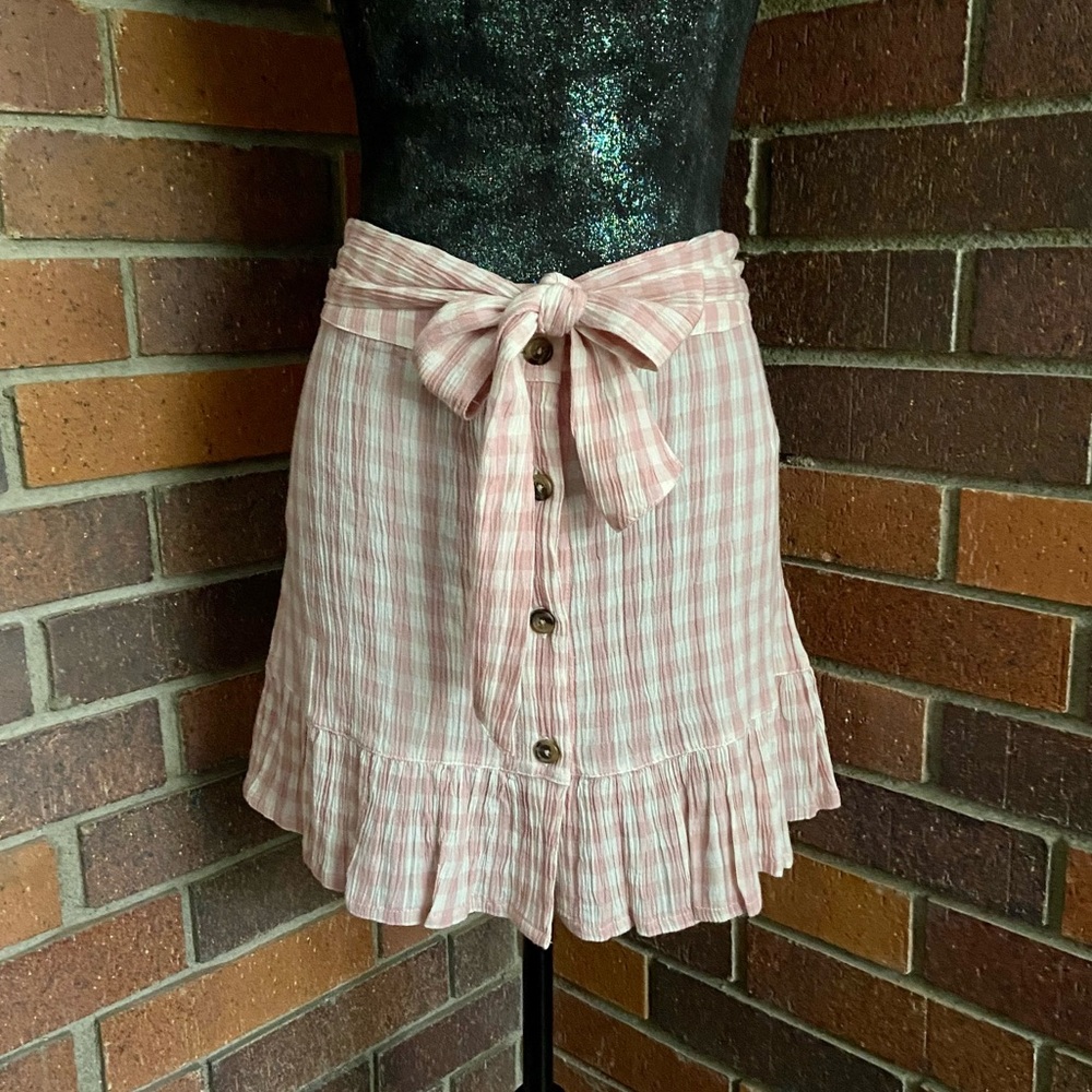 Topshop Rose Gingham Miniskirt - Picture 6 of 15